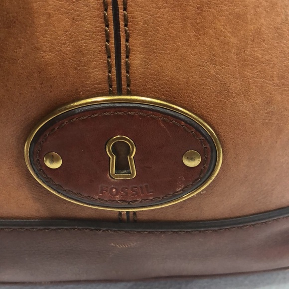 Fossil Brown Leather Crossbody Bag - Picture 2 of 11